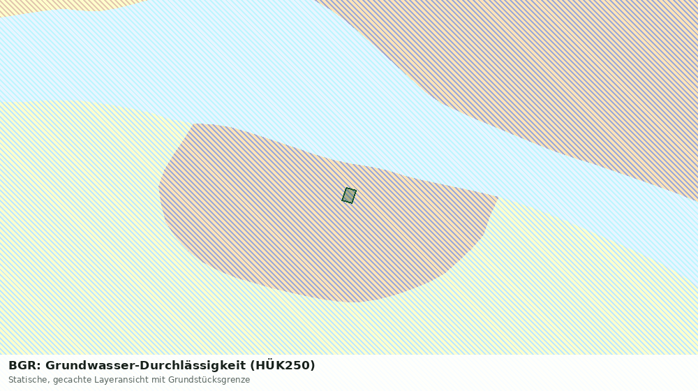 Statische Kartenansicht: BGR: Grundwasser-Durchlässigkeit (HÜK250)