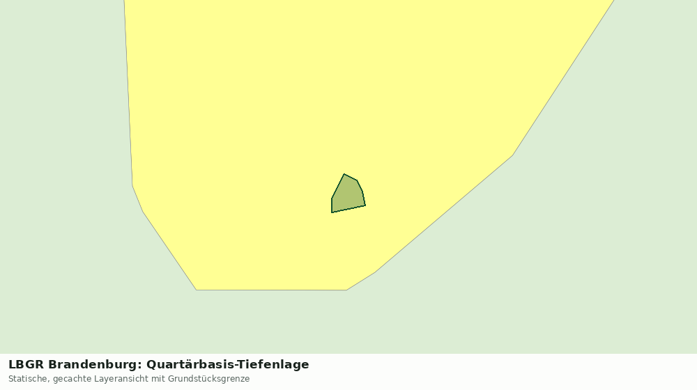 Statische Kartenansicht: LBGR Brandenburg: Quartärbasis-Tiefenlage