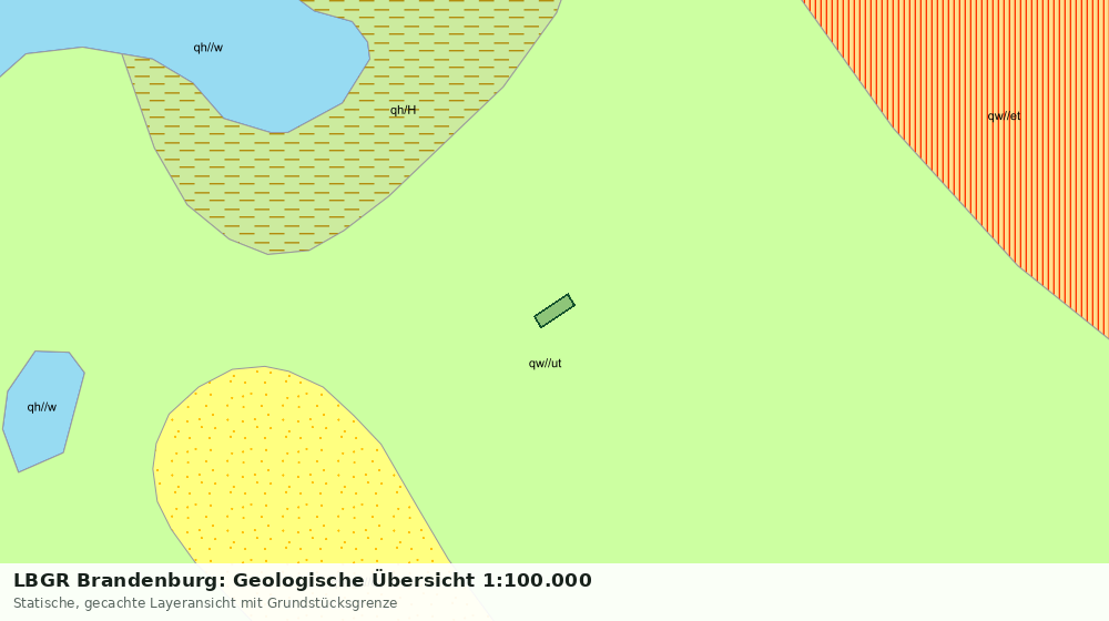 Statische Kartenansicht: LBGR Brandenburg: Geologische Übersicht 1:100.000