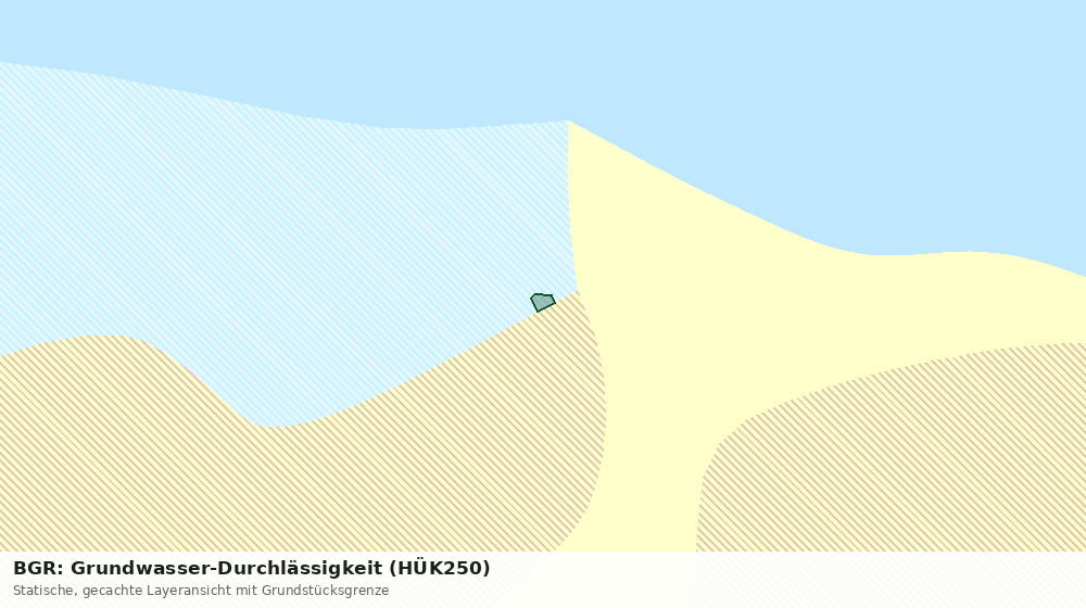 Statische Kartenansicht: BGR: Grundwasser-Durchlässigkeit (HÜK250)
