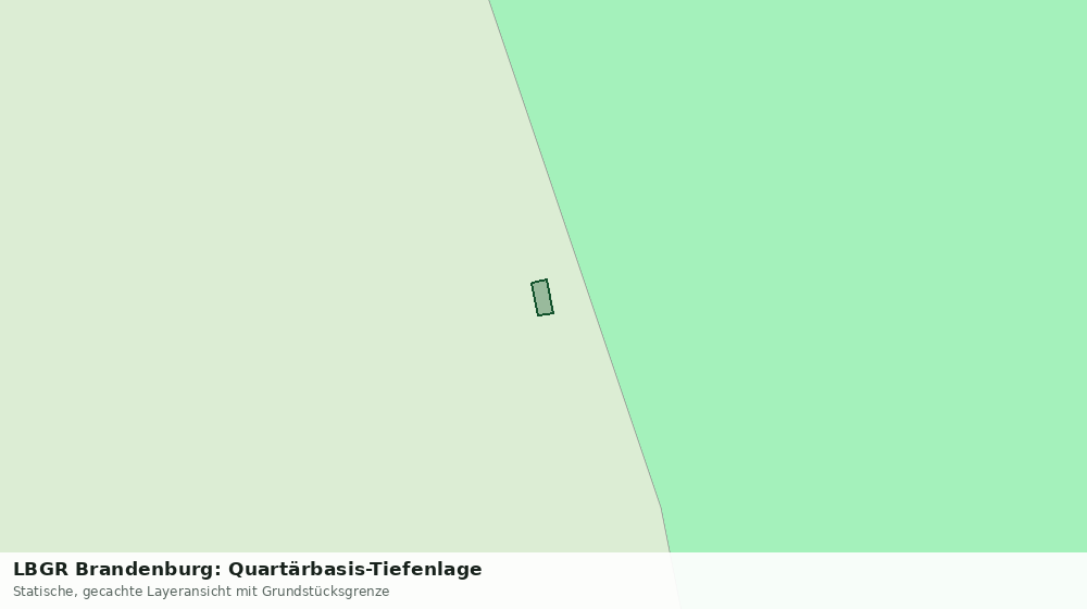 Statische Kartenansicht: LBGR Brandenburg: Quartärbasis-Tiefenlage