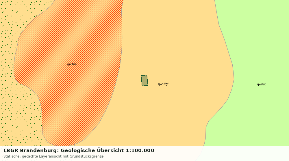 Statische Kartenansicht: LBGR Brandenburg: Geologische Übersicht 1:100.000