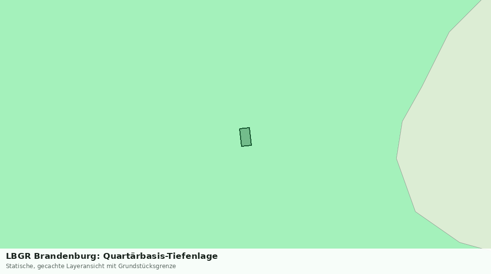 Statische Kartenansicht: LBGR Brandenburg: Quartärbasis-Tiefenlage