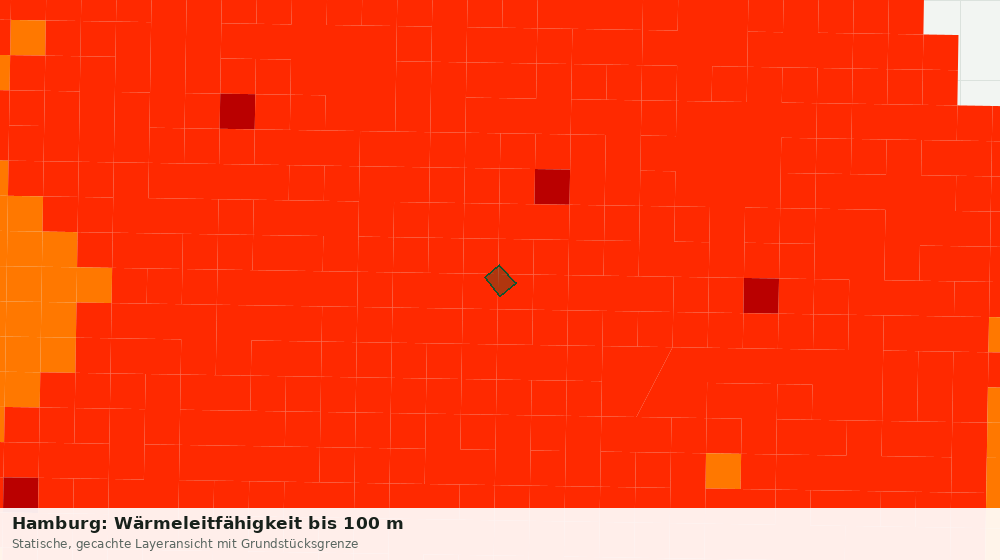 Statische Kartenansicht: Hamburg: Wärmeleitfähigkeit bis 100 m