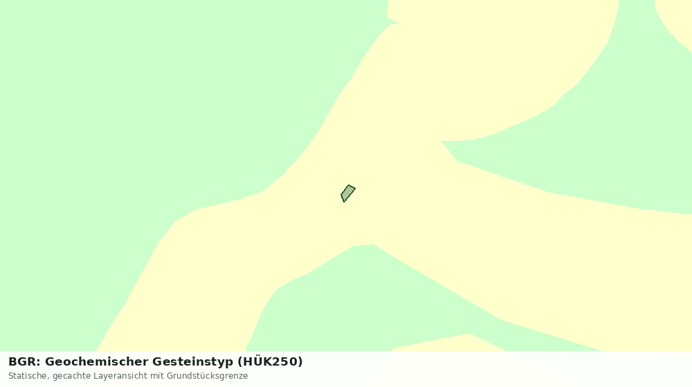 Statische Kartenansicht: BGR: Geochemischer Gesteinstyp (HÜK250)