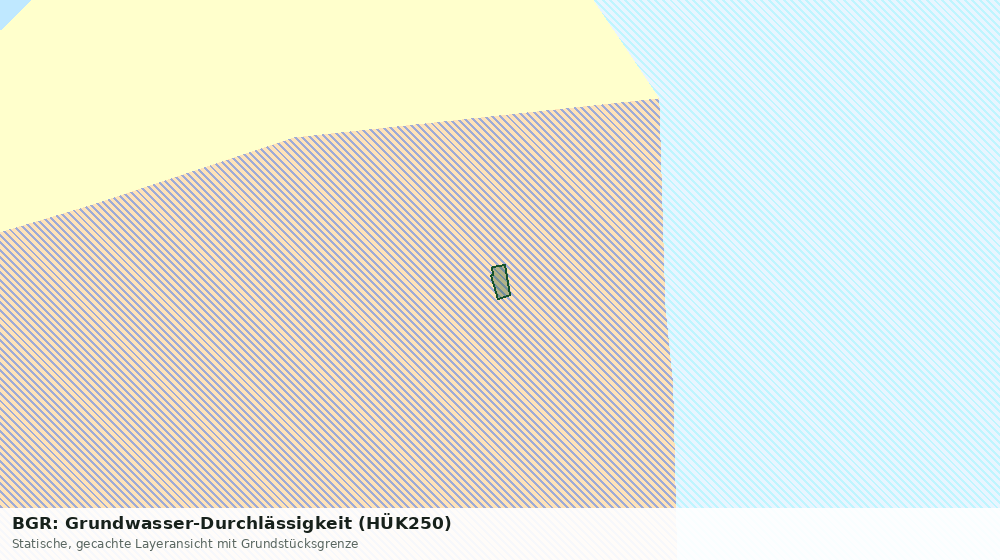 Statische Kartenansicht: BGR: Grundwasser-Durchlässigkeit (HÜK250)