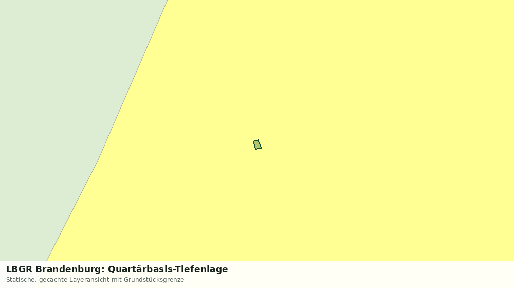 Statische Kartenansicht: LBGR Brandenburg: Quartärbasis-Tiefenlage