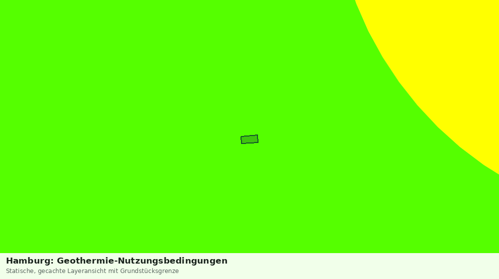 Statische Kartenansicht: Hamburg: Geothermie-Nutzungsbedingungen