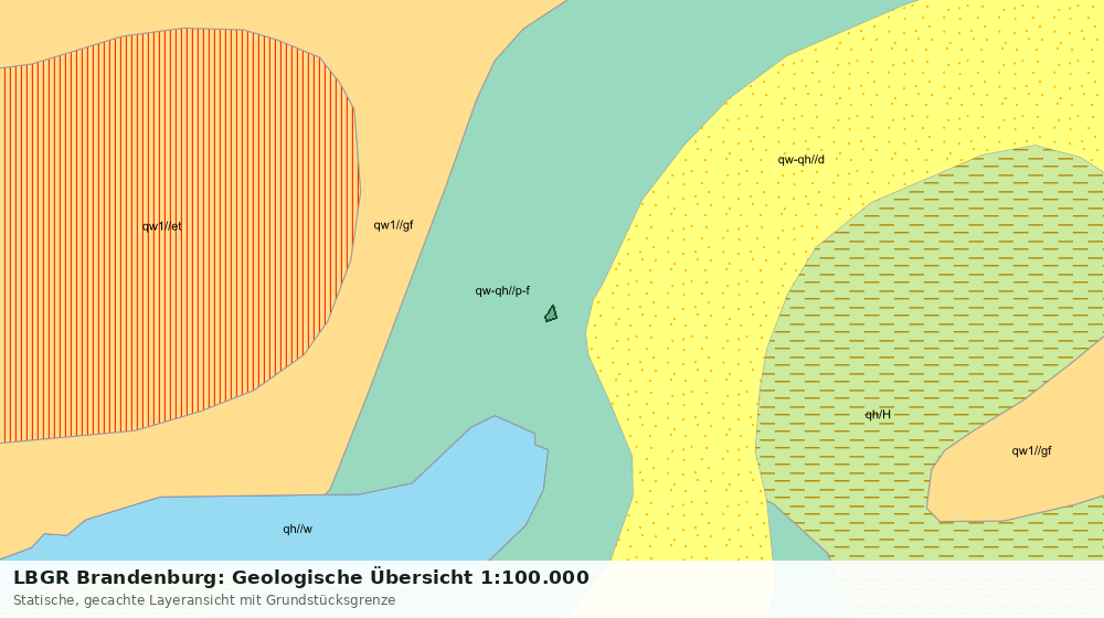 Statische Kartenansicht: LBGR Brandenburg: Geologische Übersicht 1:100.000