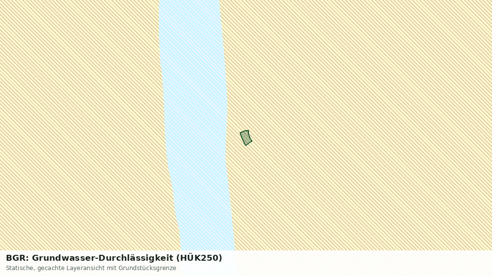 Statische Kartenansicht: BGR: Grundwasser-Durchlässigkeit (HÜK250)