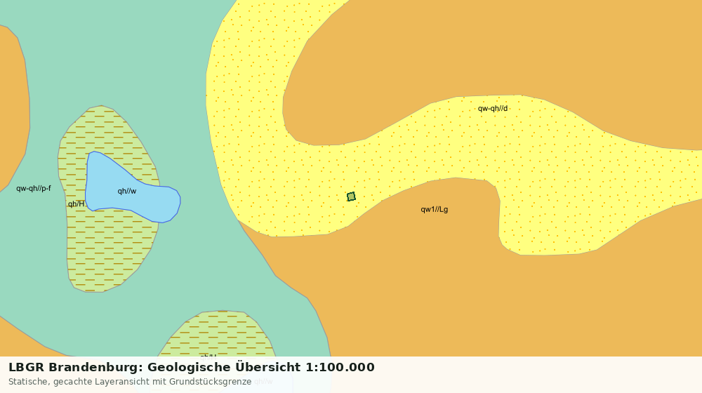 Statische Kartenansicht: LBGR Brandenburg: Geologische Übersicht 1:100.000
