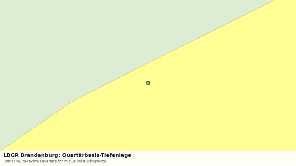 Statische Kartenansicht: LBGR Brandenburg: Quartärbasis-Tiefenlage