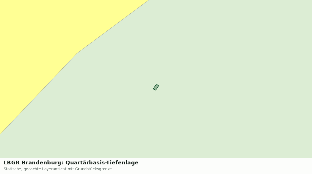 Statische Kartenansicht: LBGR Brandenburg: Quartärbasis-Tiefenlage