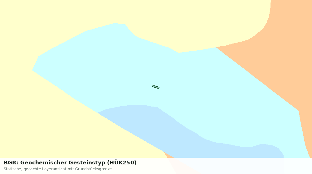 Statische Kartenansicht: BGR: Geochemischer Gesteinstyp (HÜK250)