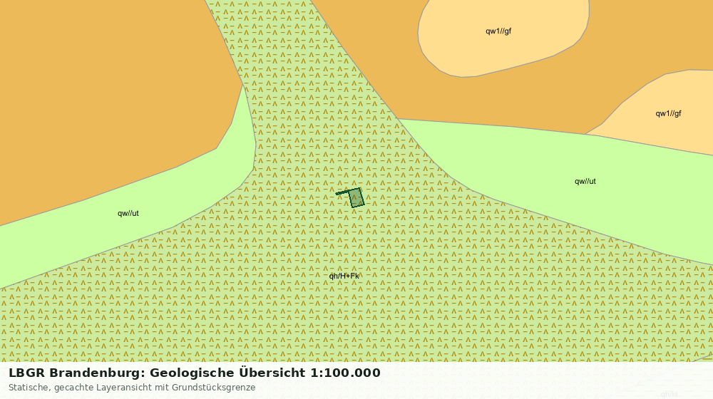 Statische Kartenansicht: LBGR Brandenburg: Geologische Übersicht 1:100.000