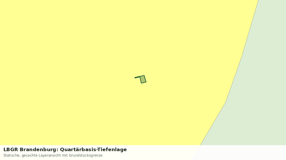 Statische Kartenansicht: LBGR Brandenburg: Quartärbasis-Tiefenlage