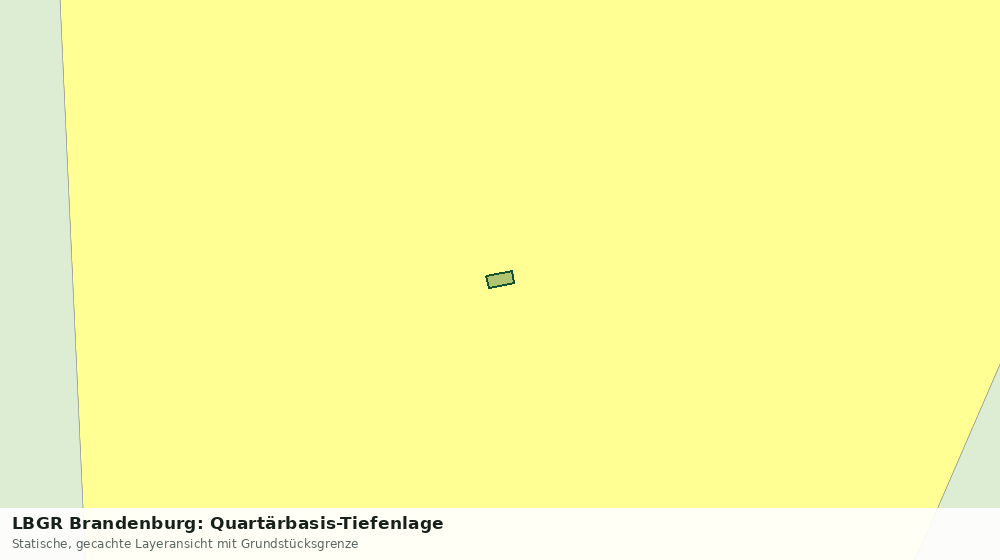 Statische Kartenansicht: LBGR Brandenburg: Quartärbasis-Tiefenlage
