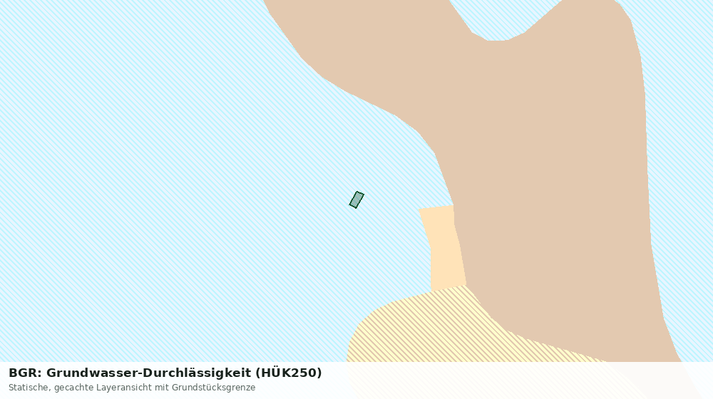 Statische Kartenansicht: BGR: Grundwasser-Durchlässigkeit (HÜK250)