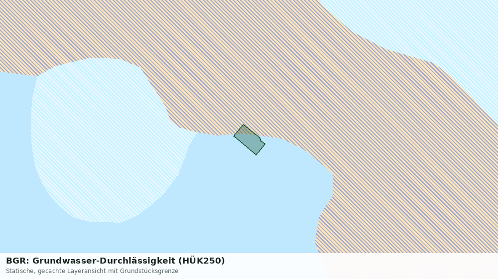 Statische Kartenansicht: BGR: Grundwasser-Durchlässigkeit (HÜK250)