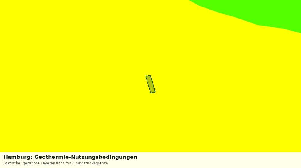 Statische Kartenansicht: Hamburg: Geothermie-Nutzungsbedingungen