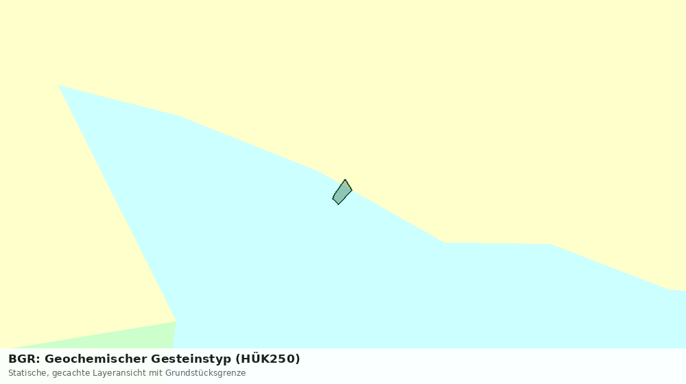 Statische Kartenansicht: BGR: Geochemischer Gesteinstyp (HÜK250)