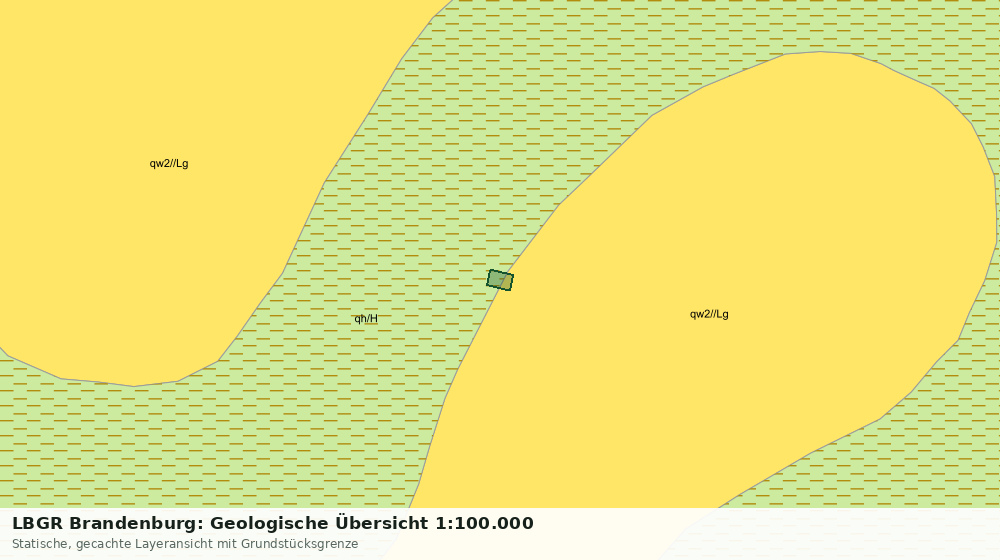 Statische Kartenansicht: LBGR Brandenburg: Geologische Übersicht 1:100.000