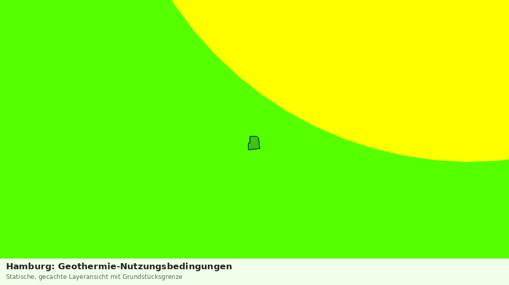 Statische Kartenansicht: Hamburg: Geothermie-Nutzungsbedingungen