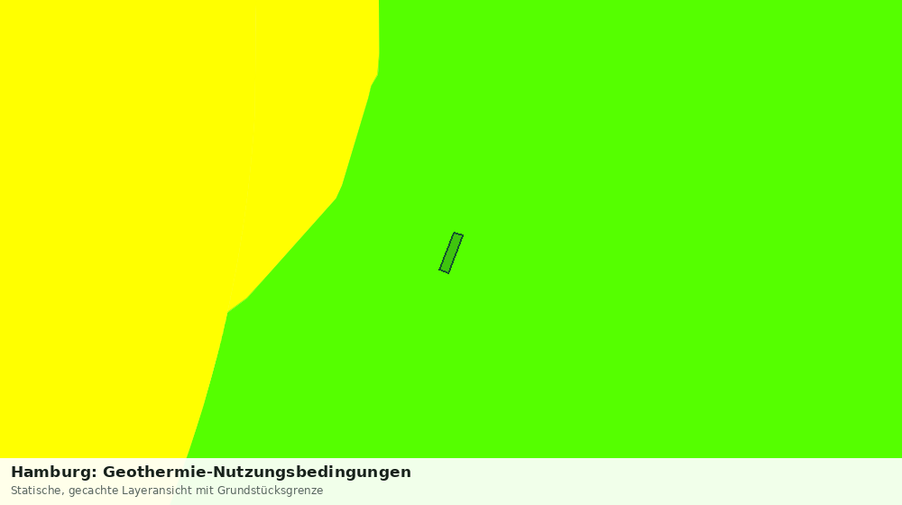 Statische Kartenansicht: Hamburg: Geothermie-Nutzungsbedingungen
