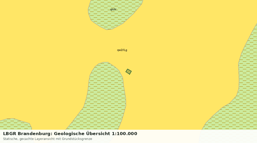 Statische Kartenansicht: LBGR Brandenburg: Geologische Übersicht 1:100.000