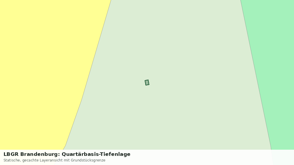 Statische Kartenansicht: LBGR Brandenburg: Quartärbasis-Tiefenlage