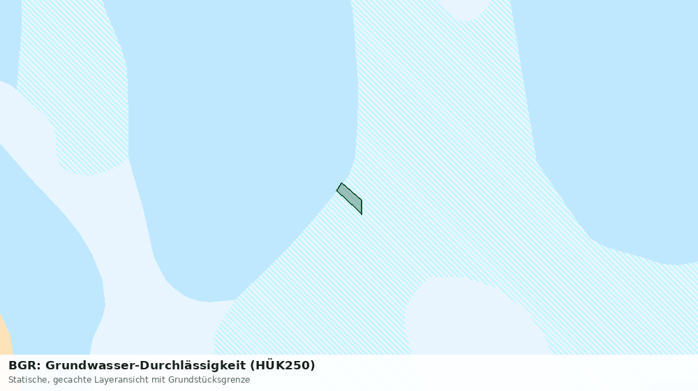 Statische Kartenansicht: BGR: Grundwasser-Durchlässigkeit (HÜK250)