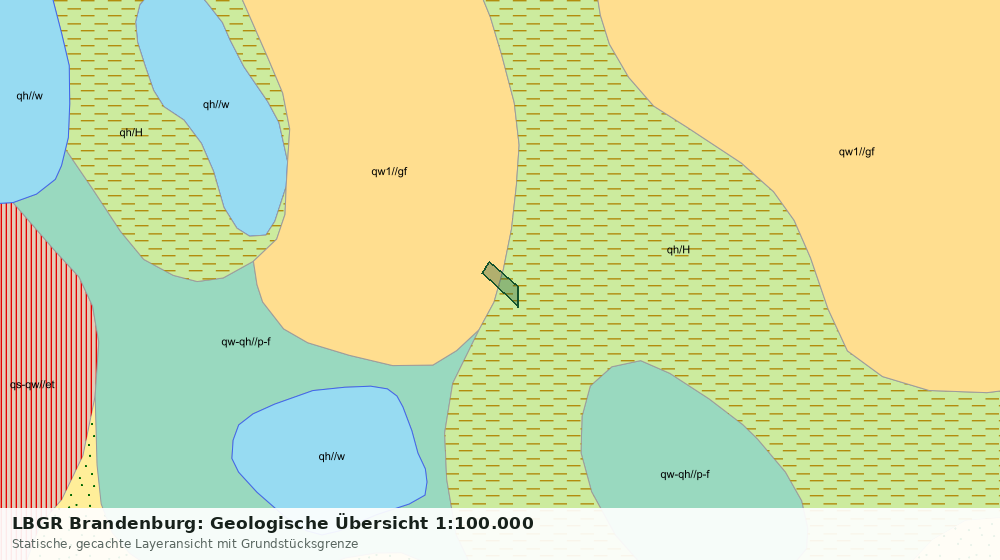 Statische Kartenansicht: LBGR Brandenburg: Geologische Übersicht 1:100.000