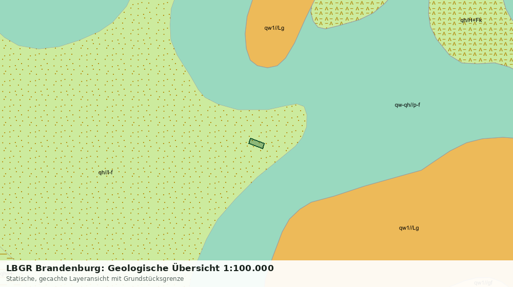 Statische Kartenansicht: LBGR Brandenburg: Geologische Übersicht 1:100.000