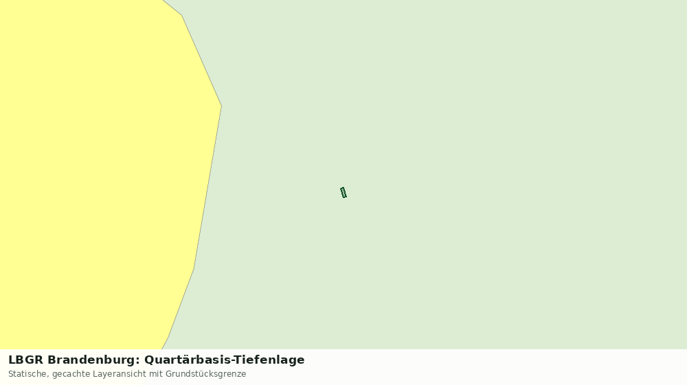 Statische Kartenansicht: LBGR Brandenburg: Quartärbasis-Tiefenlage