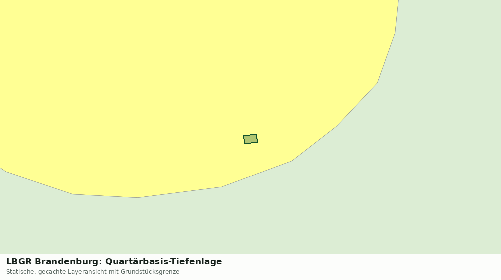 Statische Kartenansicht: LBGR Brandenburg: Quartärbasis-Tiefenlage