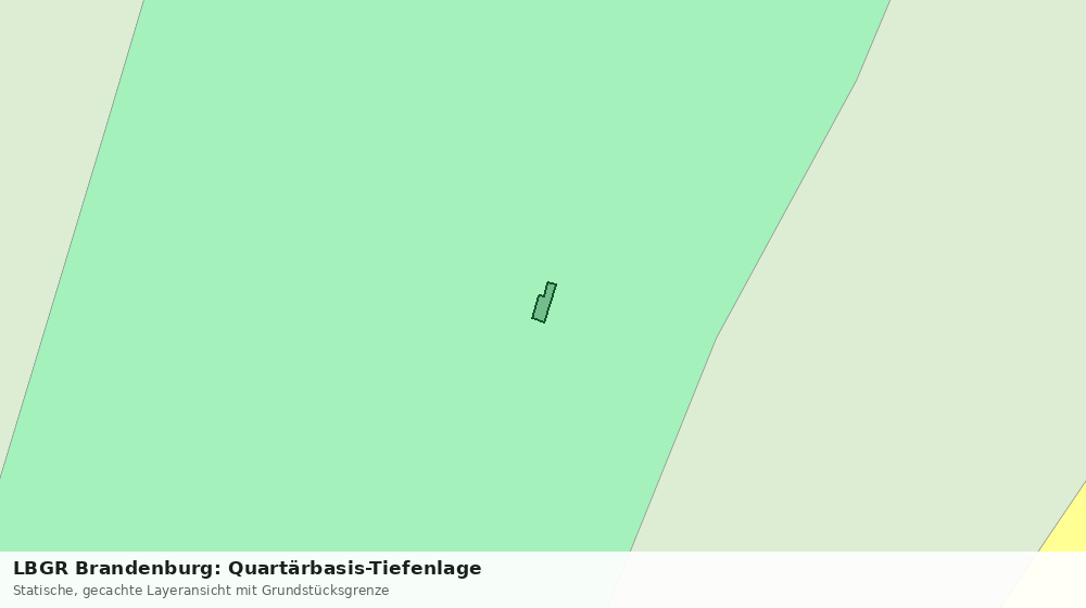 Statische Kartenansicht: LBGR Brandenburg: Quartärbasis-Tiefenlage