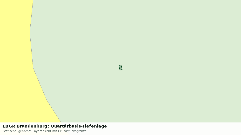 Statische Kartenansicht: LBGR Brandenburg: Quartärbasis-Tiefenlage