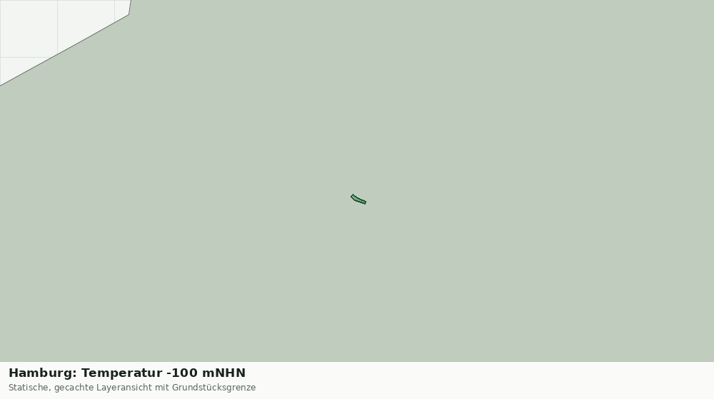 Statische Kartenansicht: Hamburg: Temperatur -100 mNHN