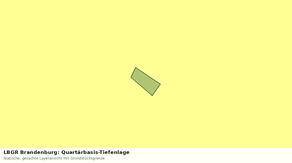 Statische Kartenansicht: LBGR Brandenburg: Quartärbasis-Tiefenlage