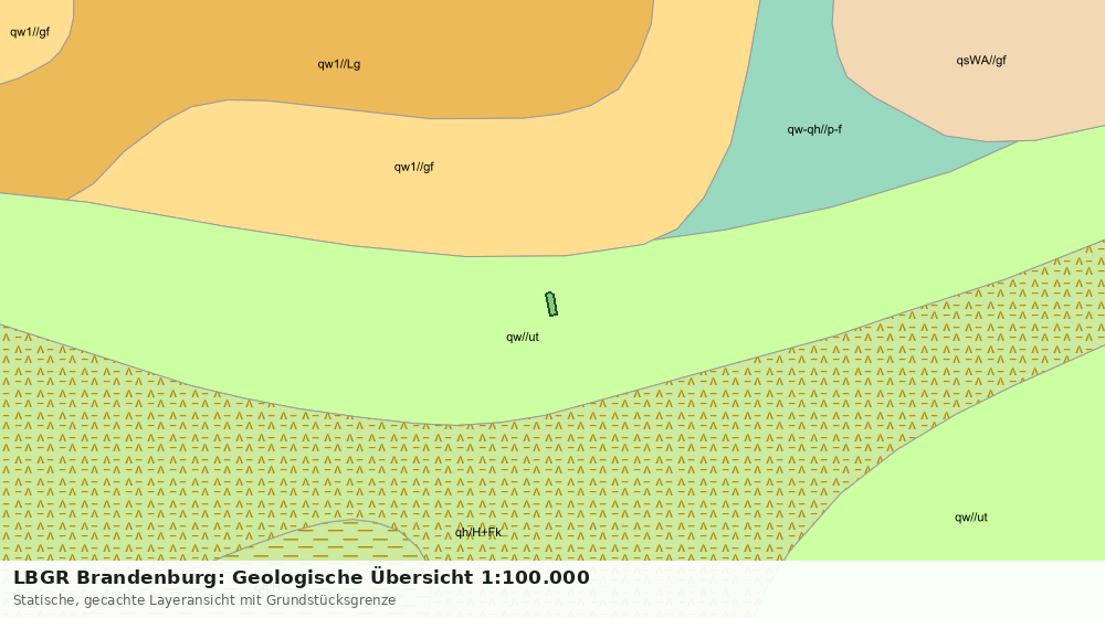 Statische Kartenansicht: LBGR Brandenburg: Geologische Übersicht 1:100.000