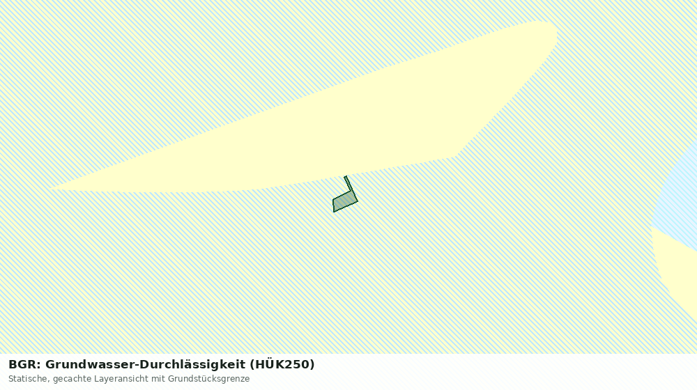 Statische Kartenansicht: BGR: Grundwasser-Durchlässigkeit (HÜK250)