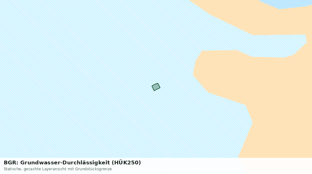 Statische Kartenansicht: BGR: Grundwasser-Durchlässigkeit (HÜK250)