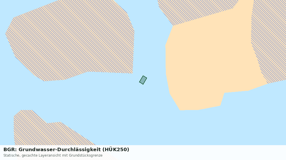 Statische Kartenansicht: BGR: Grundwasser-Durchlässigkeit (HÜK250)
