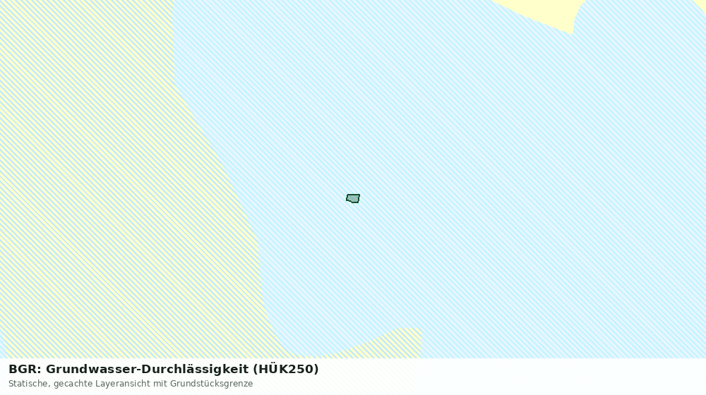 Statische Kartenansicht: BGR: Grundwasser-Durchlässigkeit (HÜK250)