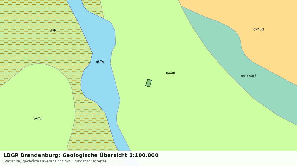 Statische Kartenansicht: LBGR Brandenburg: Geologische Übersicht 1:100.000
