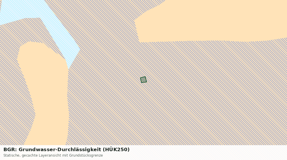 Statische Kartenansicht: BGR: Grundwasser-Durchlässigkeit (HÜK250)
