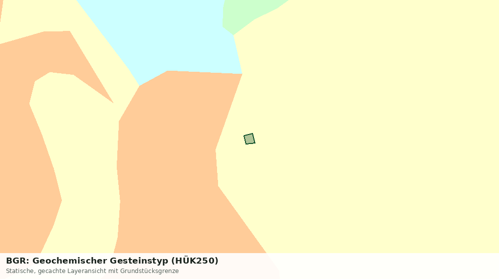 Statische Kartenansicht: BGR: Geochemischer Gesteinstyp (HÜK250)