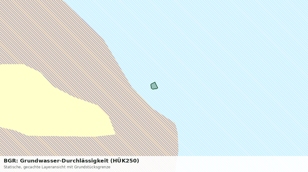 Statische Kartenansicht: BGR: Grundwasser-Durchlässigkeit (HÜK250)