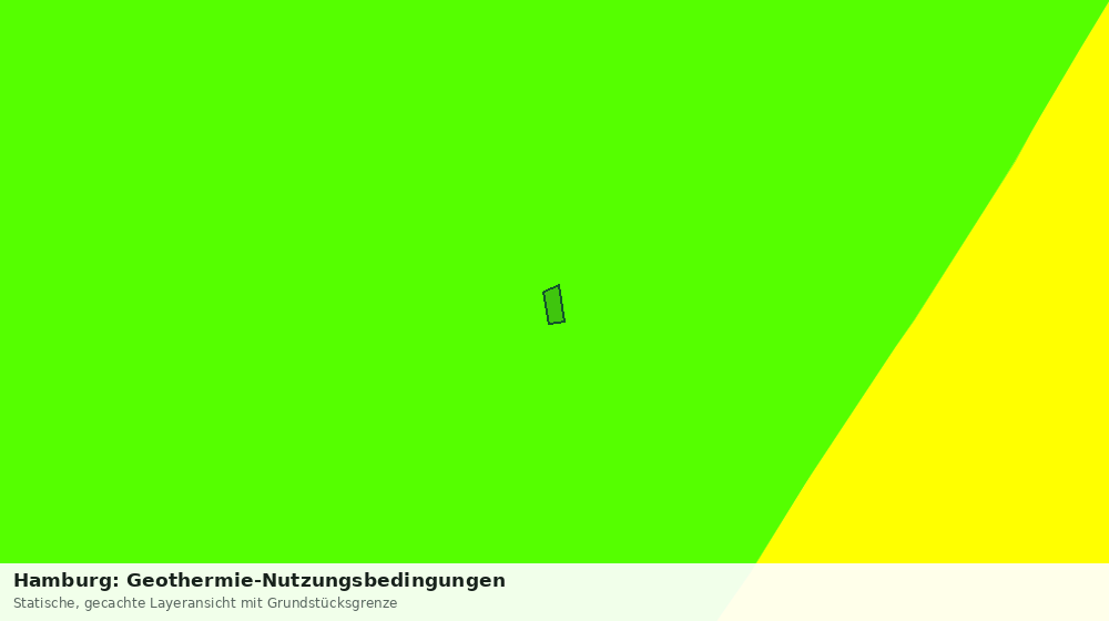 Statische Kartenansicht: Hamburg: Geothermie-Nutzungsbedingungen