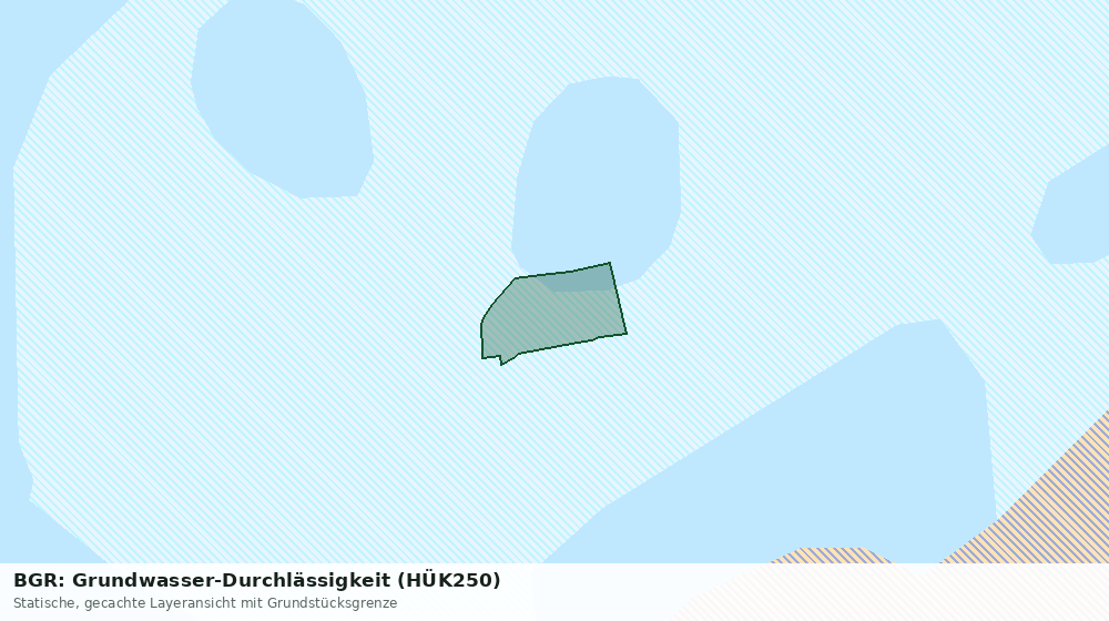 Statische Kartenansicht: BGR: Grundwasser-Durchlässigkeit (HÜK250)
